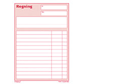 Regning Mayland m/kopi / 10,8x15
