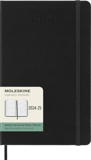 Moleskine 2025 18-Month Weekly Horizontal Large Hardcover Notebook Black