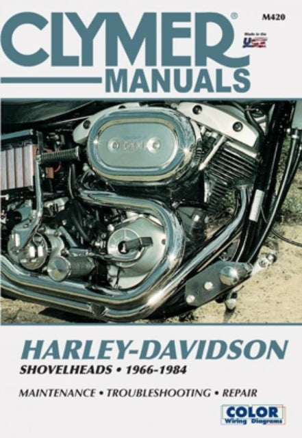 Harley-davidson Shovelhead Motorcycle 1966-1984 Clymer Repai