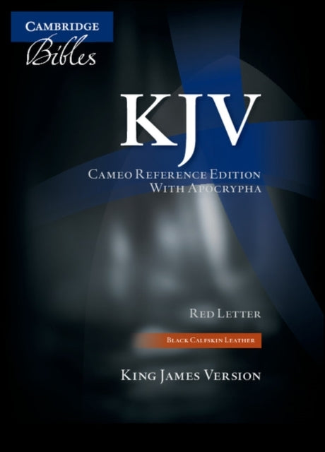 Kjv Cameo Reference Bible With Apocrypha, Black Calfskin Lea