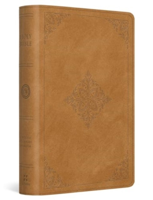 ESV Large Print Bible (TruTone, Nubuck Caramel, Fleur-De-lis Design)