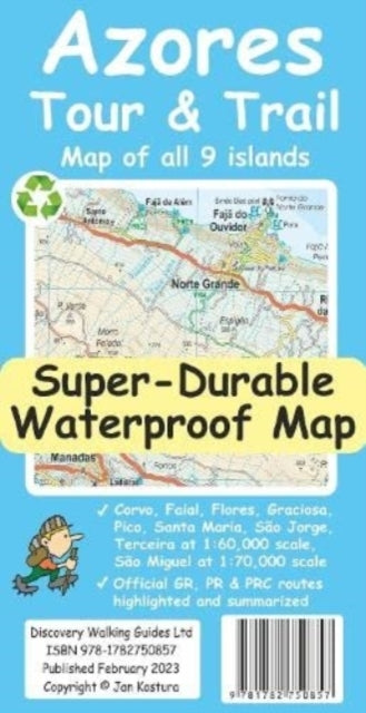 Azores Tour & Trail Super-Durable Map 2Nd Edition