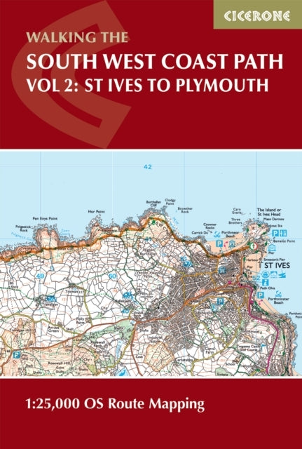 South West Coast Path Map Booklet - Vol 2 St Ives To Plymou