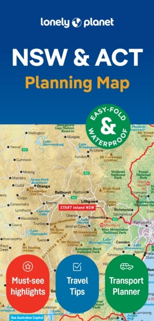 Lonely Planet New South Wales & Act Planning Map