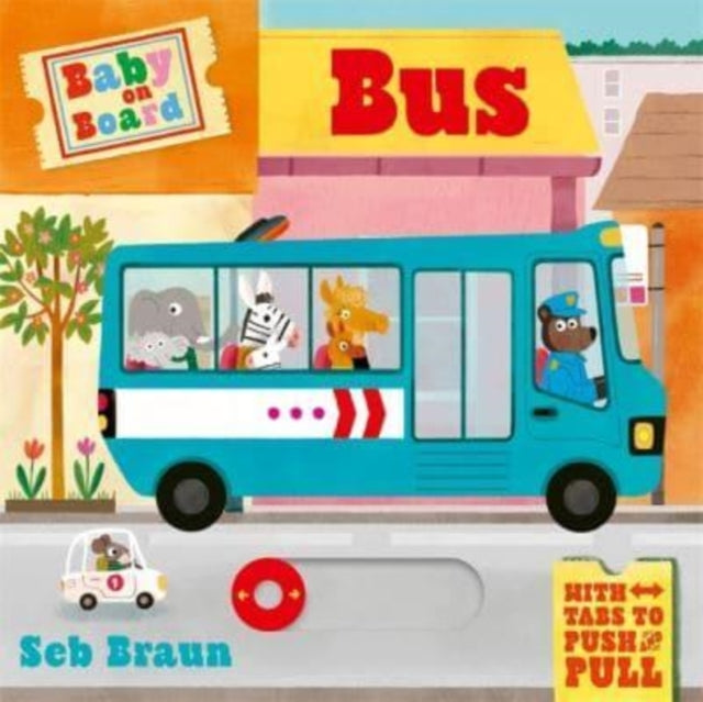 Baby On Board Busa Push Pull Slide Tab Book