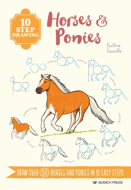 10 Step Drawing Horses & Ponies