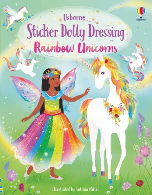D1 Sticker Dolly Dressing Rainbow Unicorns
