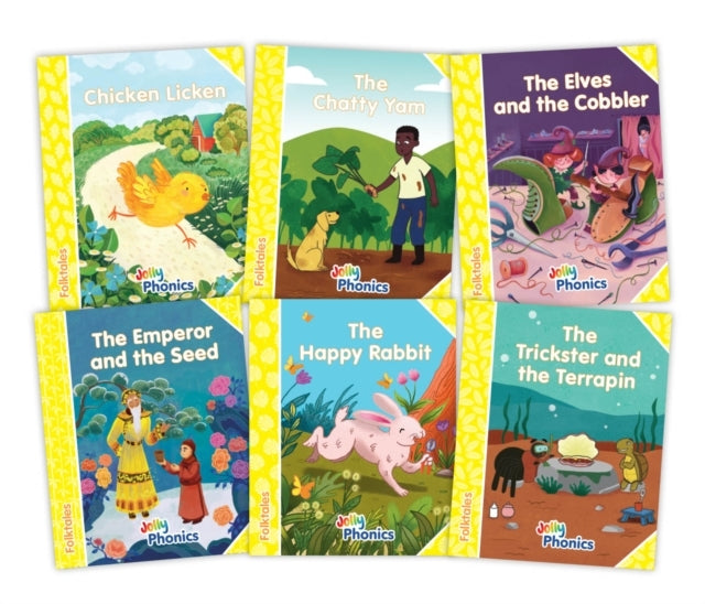 Jolly Phonics Folktales Yellow Readers Level 2 Complete Set
