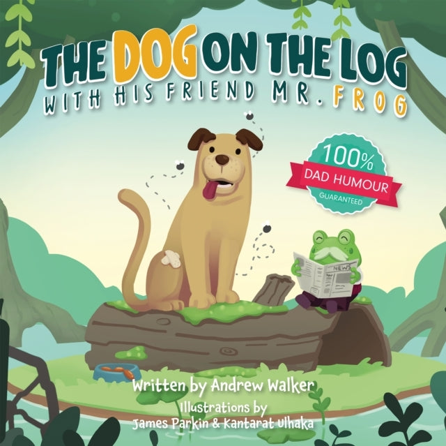 The Dog On The Log With His Friend Mr Frog