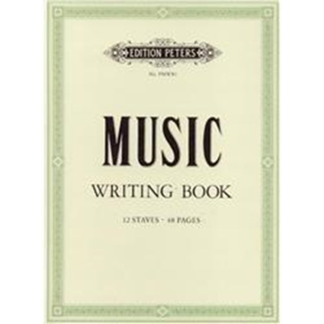 Music Writing Book: Portrait, 12-Stave