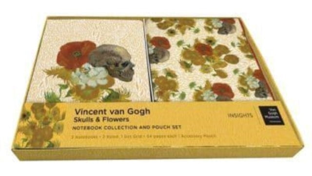 Van Gogh Skulls And Flowers Sewn Notebook Collection And Pou